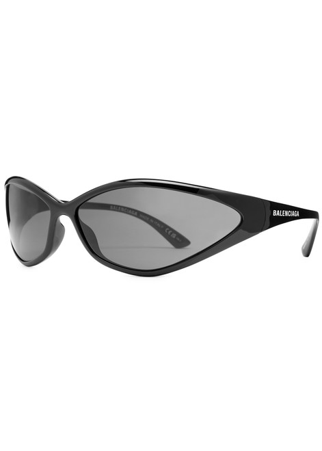 BALENCIAGA-Mask wrap-around sunglasses