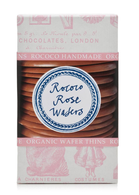 ROCOCO-Organic Milk Chocolate Rose Wafers 150g