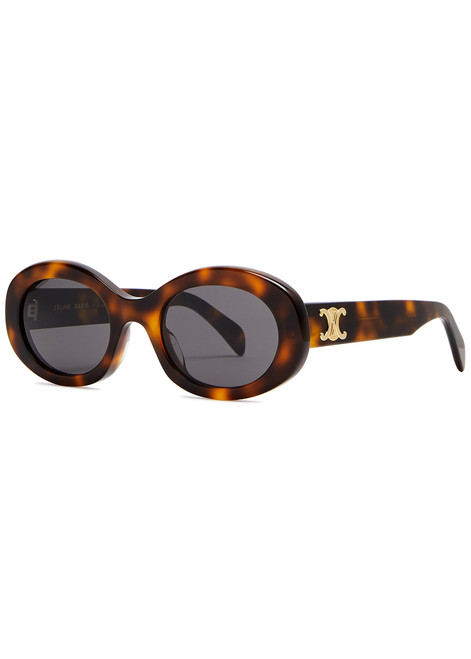 CELINE-Oval-frame sunglasses 