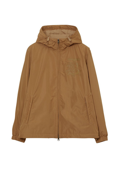 BURBERRY-Monogram ekd shape-memory taffeta hooded jacket