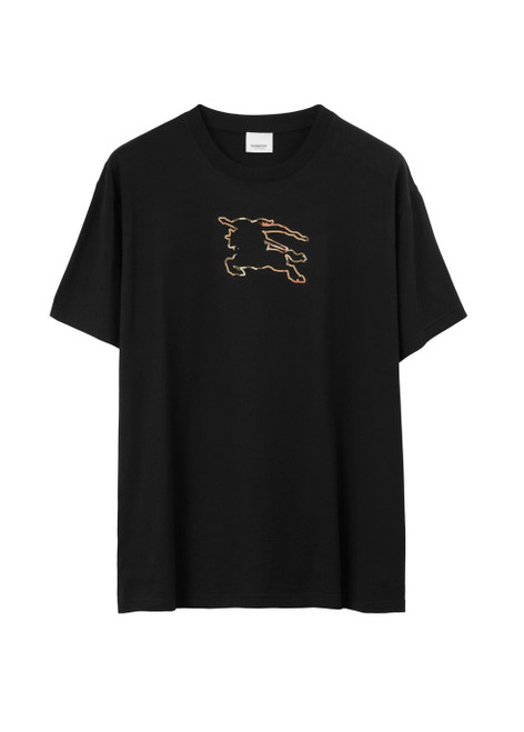 BURBERRY-Check ekd cotton t-shirt