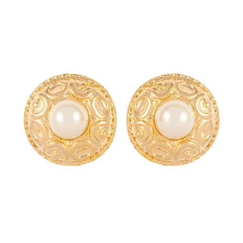 SUSAN CAPLAN VINTAGE-1980s vintage faux pearl earrings