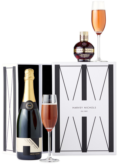 HARVEY NICHOLS-Champagne & Chambord Gift Set