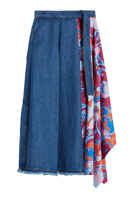 WEEKEND MAX MARA-Full skirt in denim