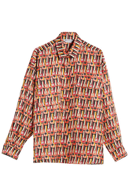 MAX MARA-Printed silk twill shirt