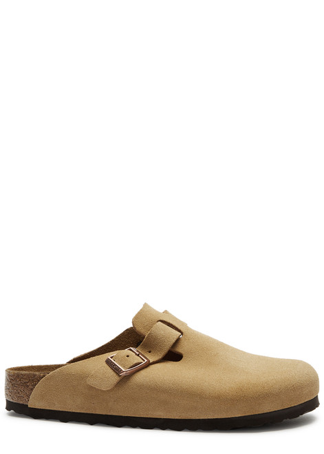 BIRKENSTOCK-Boston suede sliders