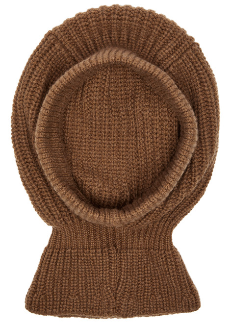 INVERNI-Ribbed cashmere balaclava 