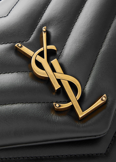 SAINT LAURENT LouLou medium leather shoulder bag | Harvey Nichols