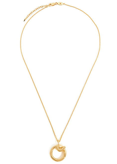 MISSOMA-O initial 18kt gold-plated necklace