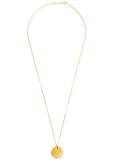 ALIGHIERI-Medium Leone 24kt gold-plated necklace 