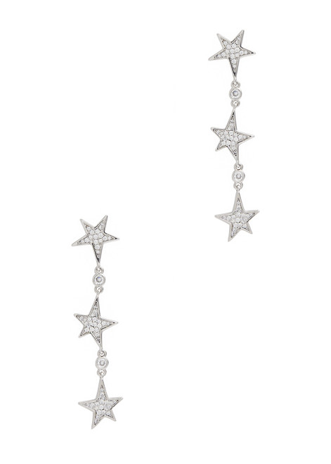 KATE SPADE NEW YORK-You're A Star silver-plated drop earrings 