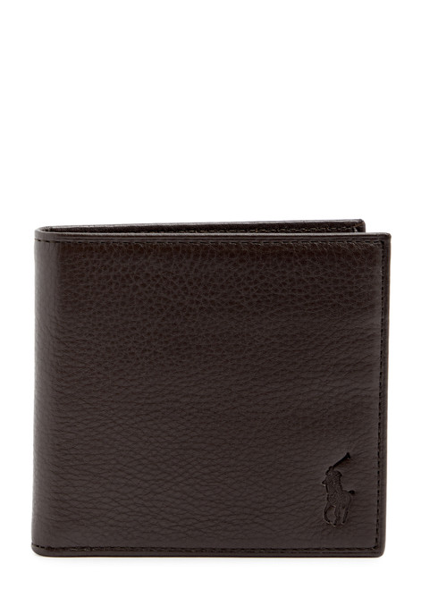 POLO RALPH LAUREN-Logo leather wallet 