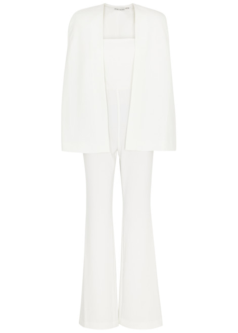 ALICE + OLIVIA-Nova Cape straight-leg jumpsuit 