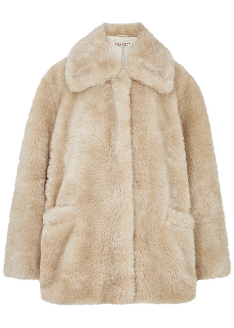 FREE PEOPLE-Pretty Perfect faux fur coat 