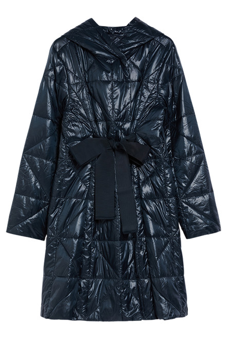 MAX&CO-Quilted hooded coat
