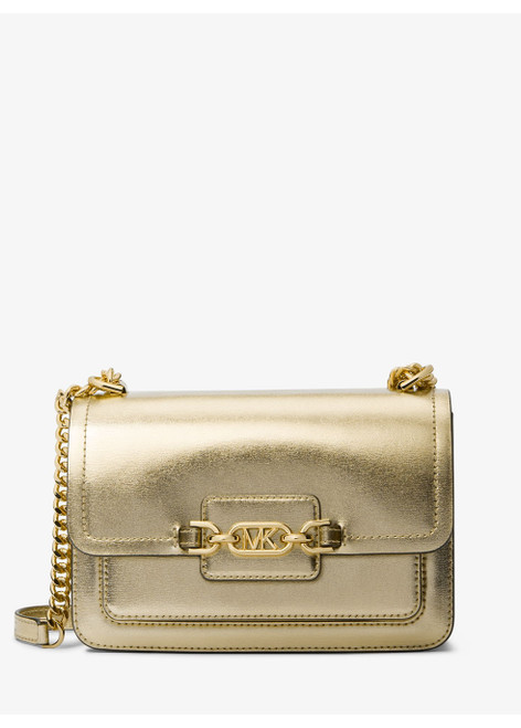 MICHAEL MICHAEL KORS-Heather large metallic leather shoulder bag