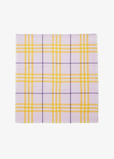 BURBERRY-Check wool scarf