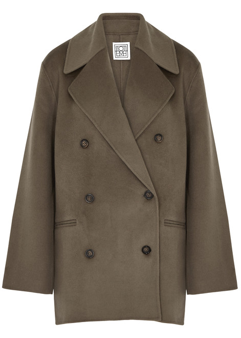 TOTÊME-Double-breasted wool peacoat 