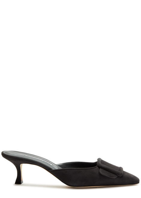 MANOLO BLAHNIK-Maysale 50 suede mules