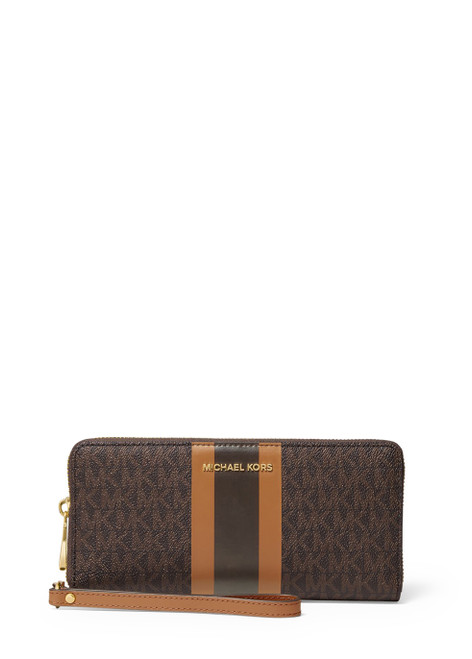 MICHAEL MICHAEL KORS-Logo stripe continental wristl