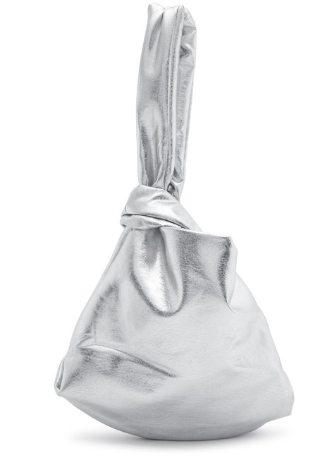 JAKKE-Neenah metallic faux leather top handle bag