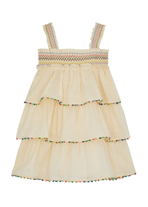 ZIMMERMANN-KIDS Junie tiered cotton dress