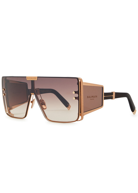 BALMAIN-Wonder Boy oversized D-frame sunglasses 