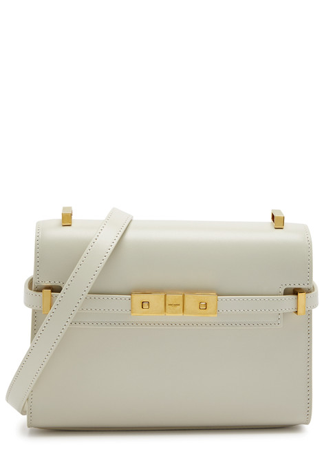 SAINT LAURENT-Manhattan mini leather shoulder bag