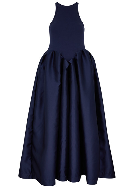 MARQUES’ ALMEIDA-Taffeta and stretch-cotton maxi dress