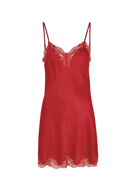 NK IMODE-Morgan lace-trimmed silk chemise 