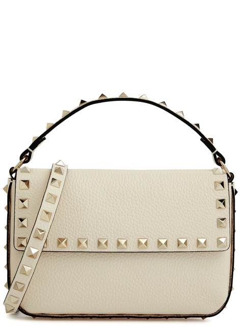 VALENTINO GARAVANI-Rockstud leather cross-body bag 