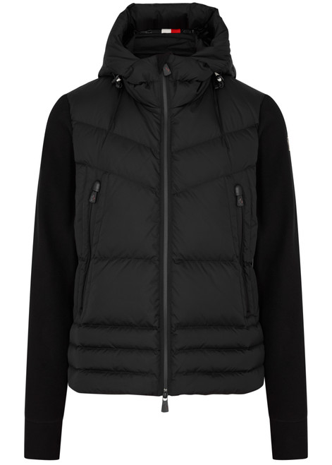 MONCLER GRENOBLE-Quilted shell and fleece jacket 