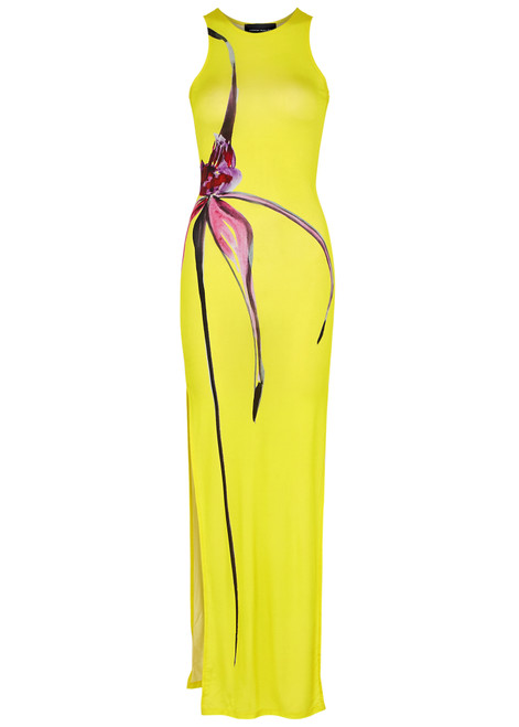 LOUISA BALLOU-Sea Breeze printed stretch-jersey maxi dress