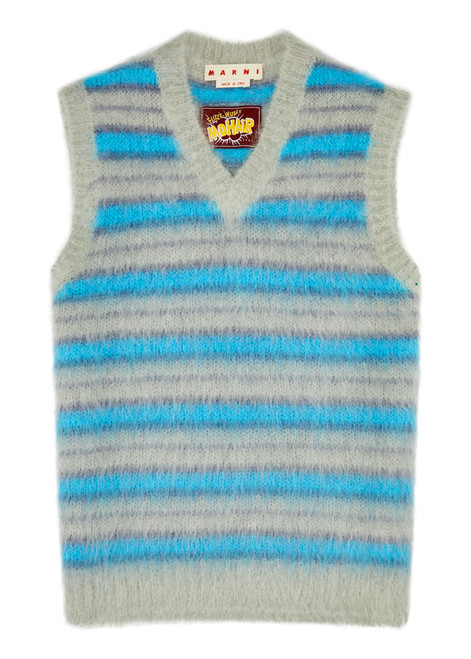 MARNI-Striped mohair-blend vest 