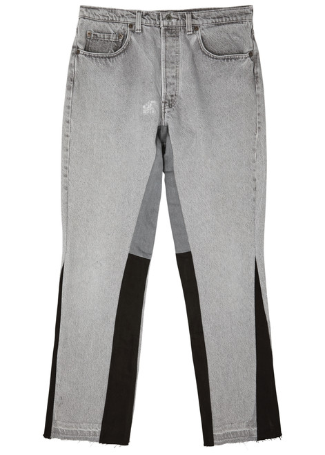 JEANIUS BAR ATELIER-Panelled flared jeans 