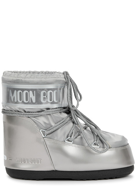 MOON BOOT-Icon padded metallic satin snow boots