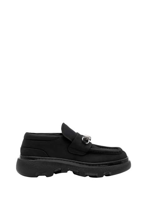 BURBERRY-Nubuck creeper clamp loafers