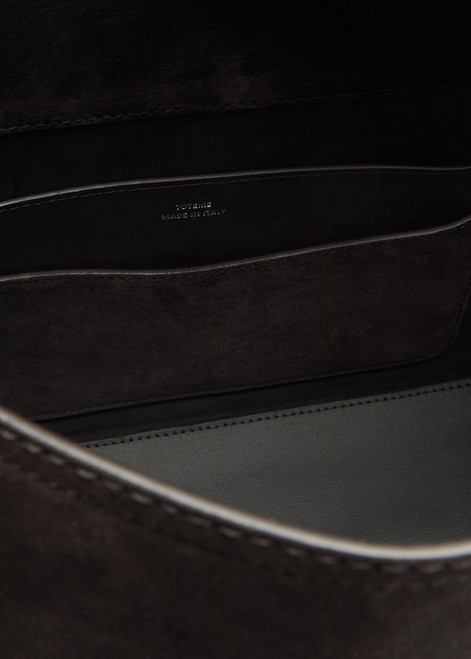 T-Lock Suede Top Handle Bag