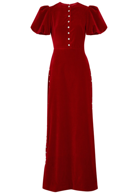 THE VAMPIRE'S WIFE-The Confessional velvet maxi dress