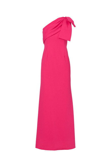 ADRIANNA PAPELL-Stretch crepe long dress