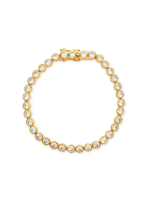 DAPHINE-Chris 18kt gold-plated Tennis bracelet