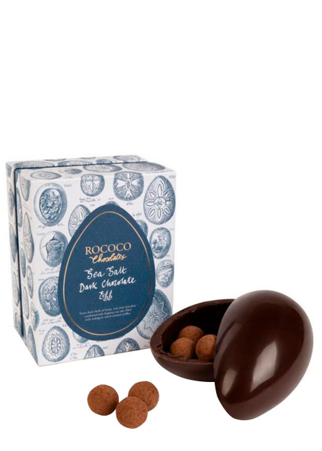 ROCOCO-Dark Chocolate Sea Salt Easter Egg with Truffles