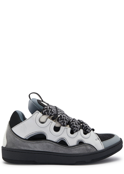 LANVIN-Curb panelled mesh sneakers