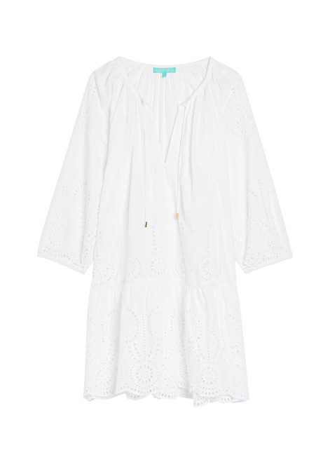 MELISSA ODABASH-Ashley broderie-anglaise cotton kaftan 