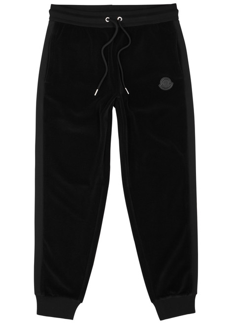 MONCLER-Velour sweatpants 