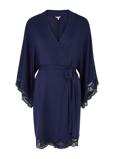 EBERJEY-Marina lace-trimmed jersey robe 