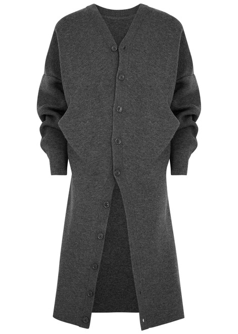 LOEWE-Draped wool-blend coat 