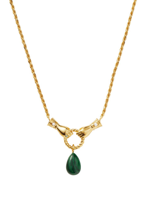 MISSOMA-X Harris Reed In Good Hands 18kt gold-plated necklace