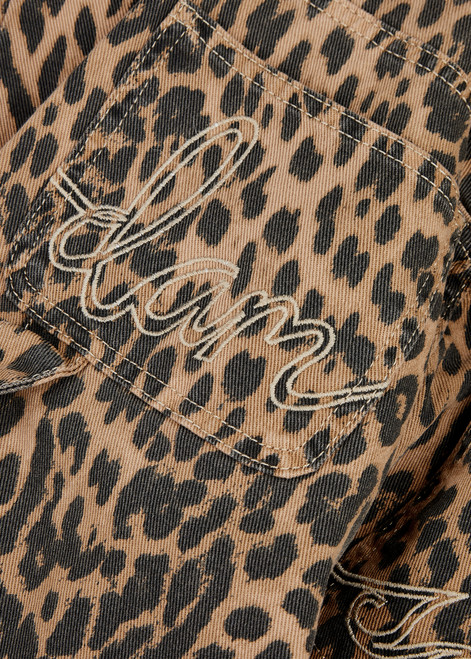 DION SATIN SHIRT / LEOPARD PATTERN