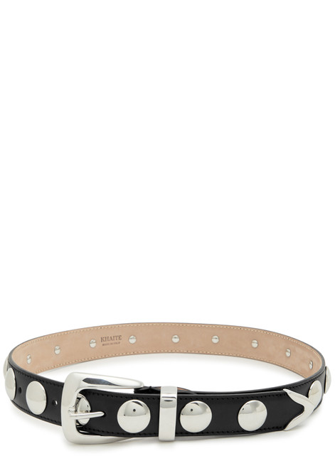 KHAITE-Benny studded leather belt